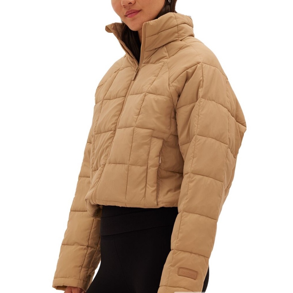 NWT HALFDAYS NELLIE packable quilted puffer in tan sizes XS,S,M,L, XL - Picture 6 of 15